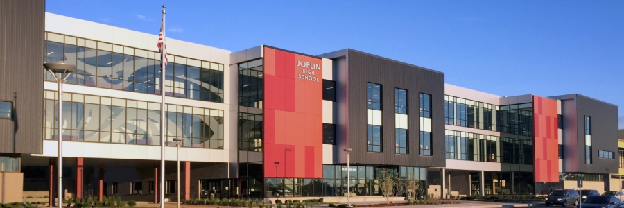 exterior of Joplin High School